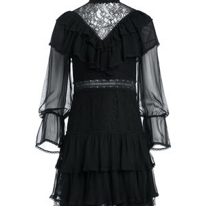 Alice + Olivia Clea Tiered Lace Minidress